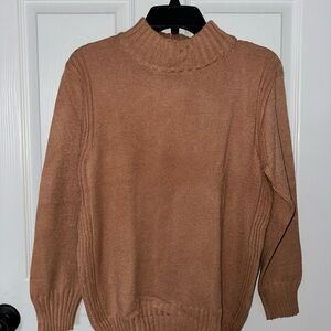 Poof! Tan Turtleneck Sweater